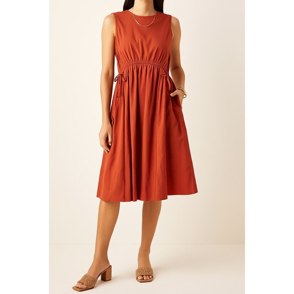 Halogen Rust Midi Dress